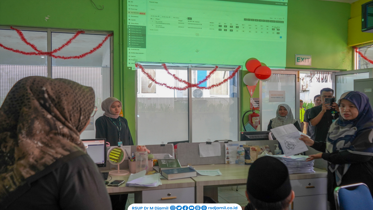 RS M. Djamil Terapkan Aplikasi Verifikasi Berkas Klaim