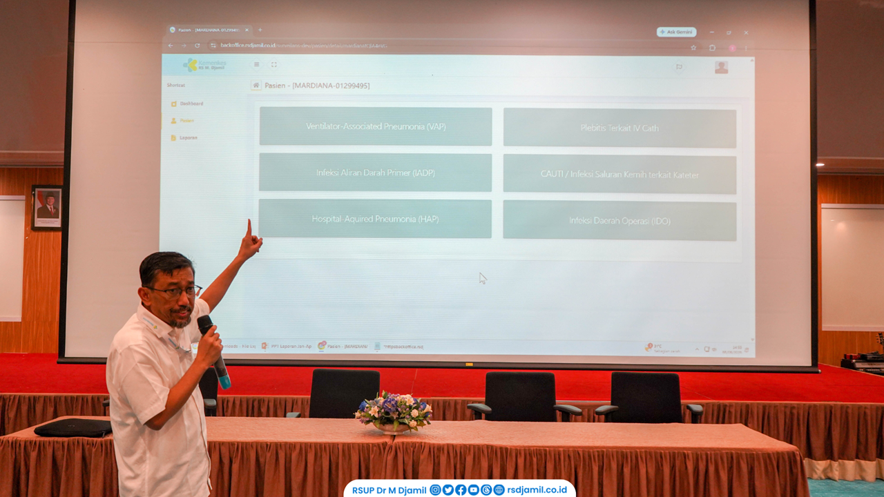 RSUP Dr. M. Djamil Sosialisasikan Aplikasi Surveilans untuk Tingkatkan Keselamatan Pasien