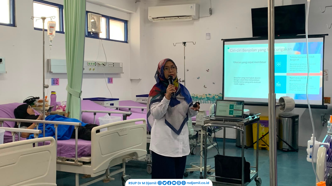 RS M. Djamil Edukasi Pasien Kemoterapi untuk Waspadai Benjolan Sejak Dini