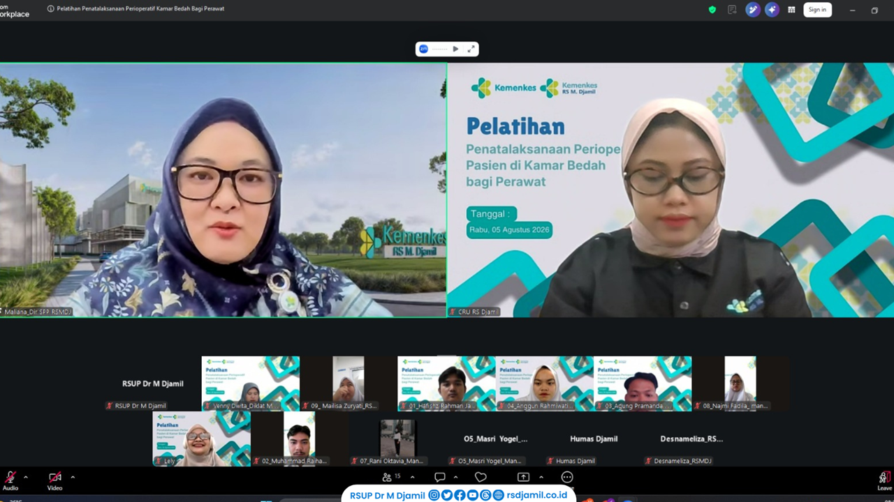 RS M. Djamil Gelar Pelatihan Perioperatif untuk Perawat Kamar Bedah