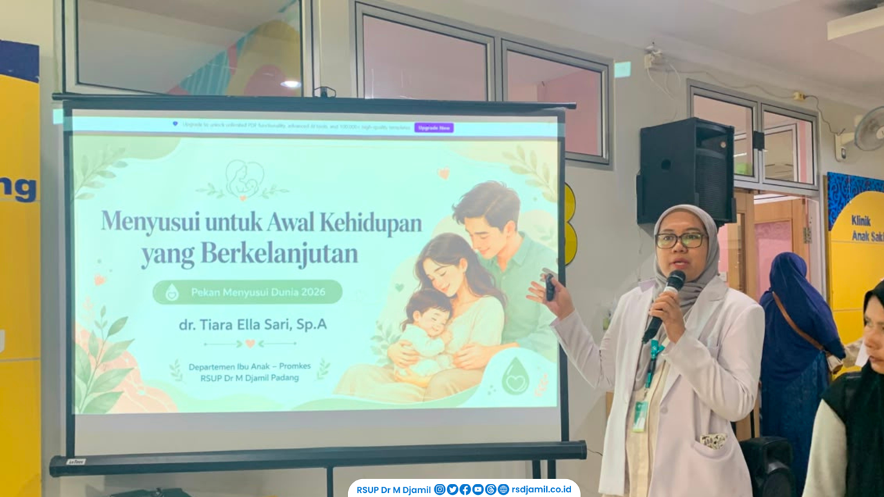RS M. Djamil Kampanyekan Pentingnya ASI pada Pekan Menyusui Sedunia