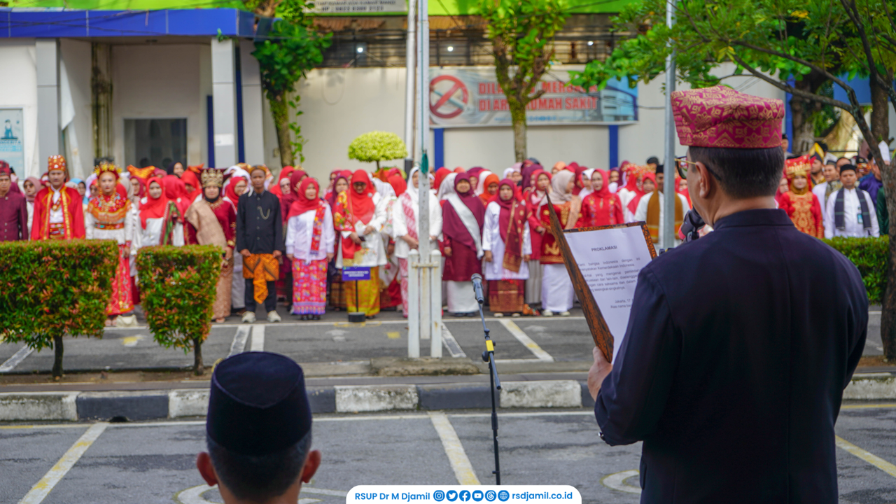 RS M. Djamil Gelar Upacara HUT ke-81 Republik Indonesia