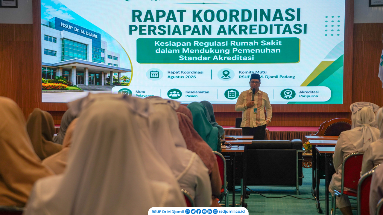 RS M. Djamil Matangkan Persiapan Akreditasi Rumah Sakit