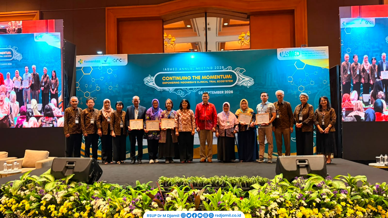RS M. Djamil Masuk Lima Besar IASMED Clinical Research Center Excellence Award 2026
