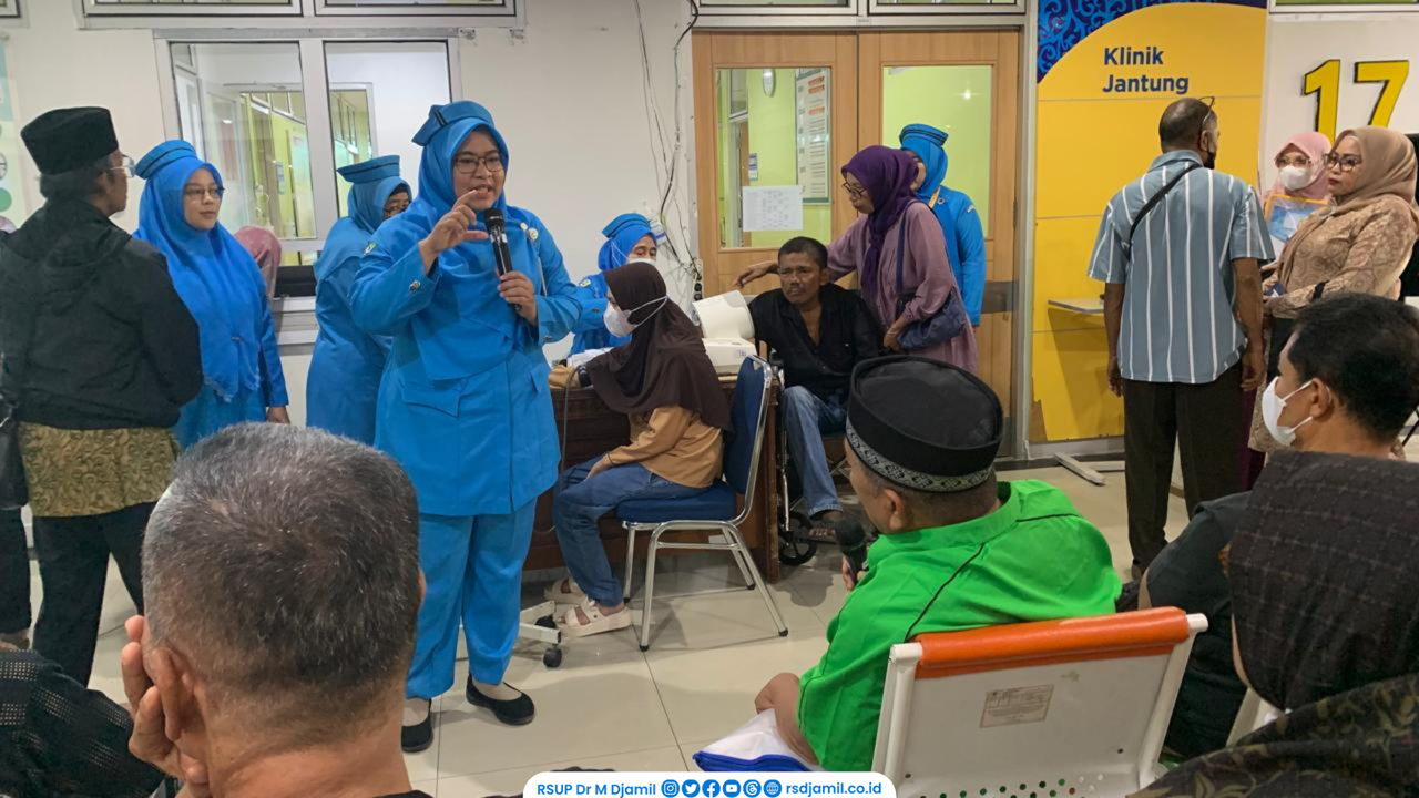 RS M. Djamil Bekali Pasien Pengetahuan Perawatan Gagal Jantung di Rumah