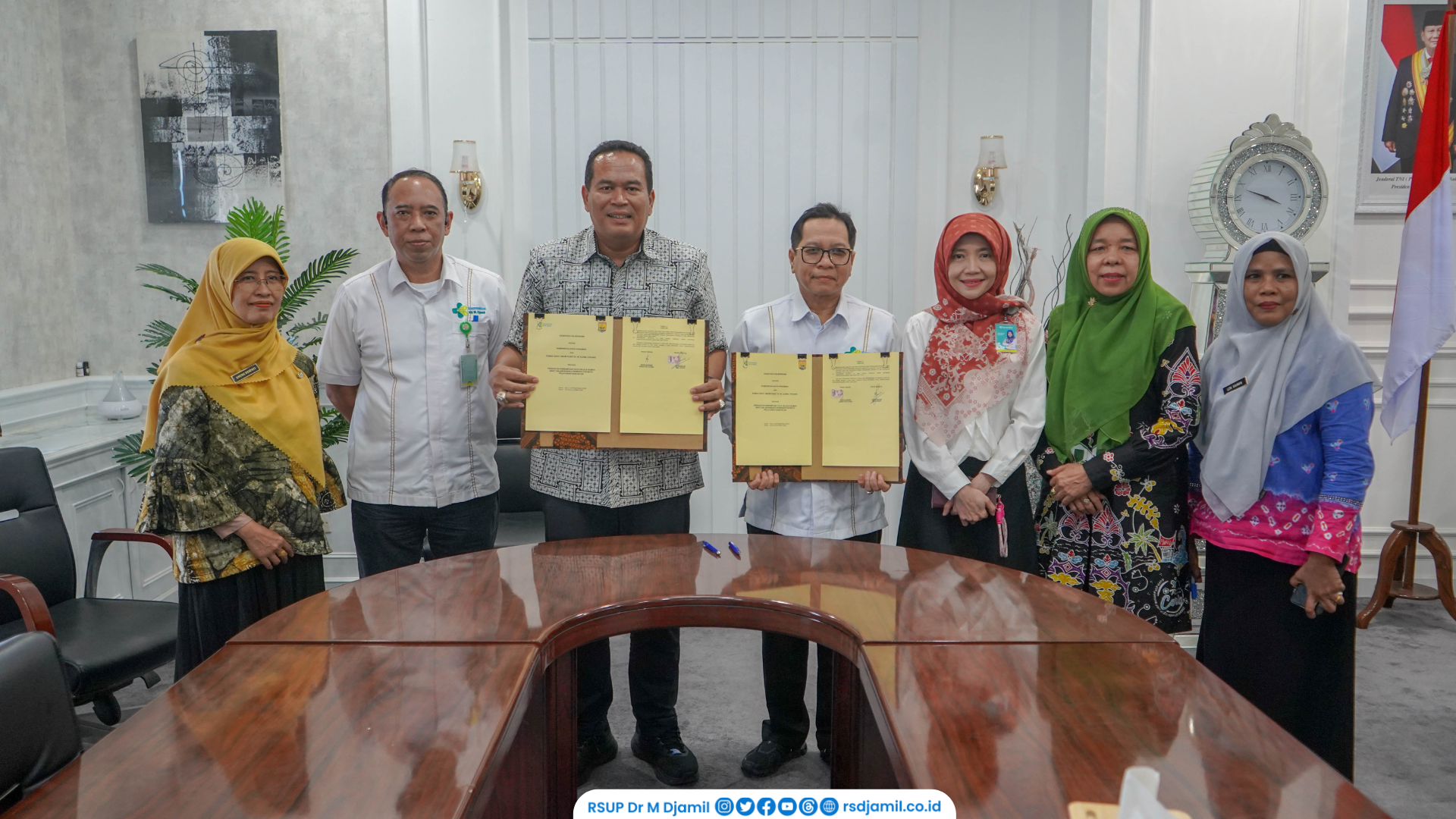 RS M. Djamil-Pemko Pariaman Jalin Kerja Sama Tata Kelola RSUD dr. Sadikin