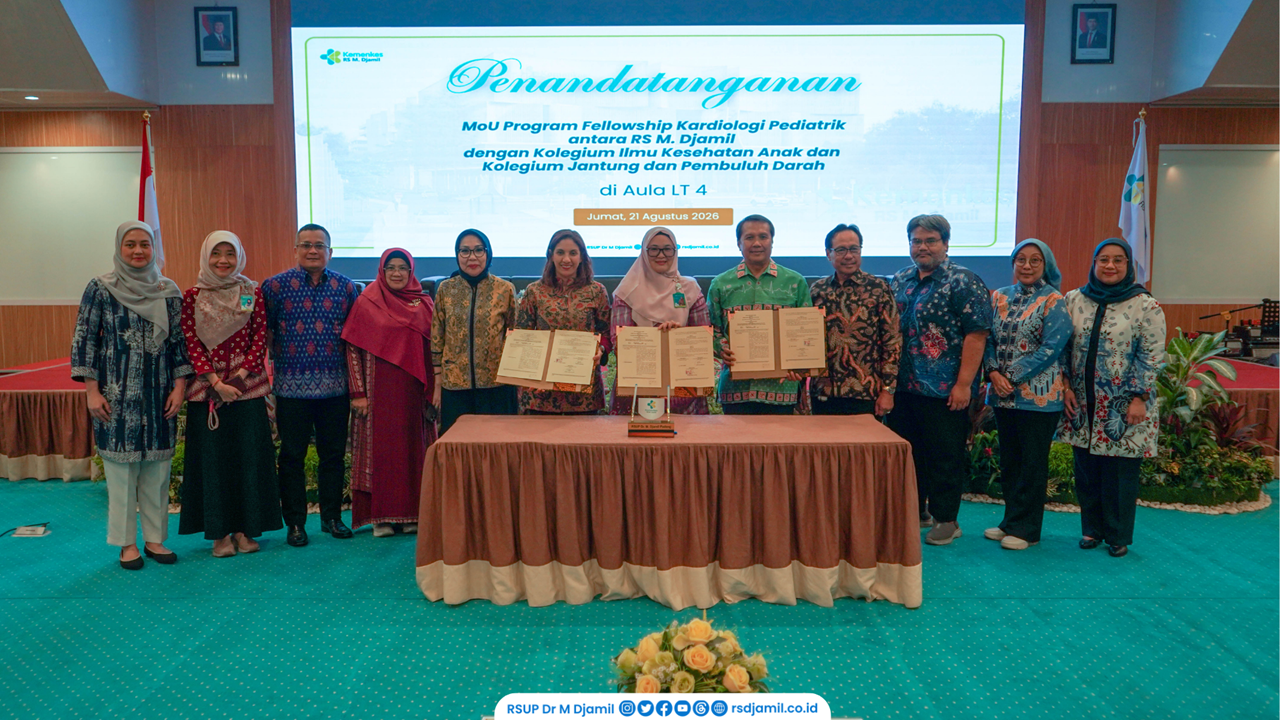 RS M. Djamil Perkuat SDM dan Layanan Jantung Anak melalui Tripartite Fellowship Kardiologi Pediatrik