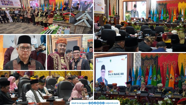 Dirut RSUP M. Djamil Hadiri Hari Jadi ke-80 Sumbar, Tegaskan Komitmen Jadi Pilar Kesehatan Utama